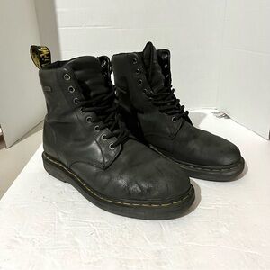 Dr. Martens 1460 WP Waterproof Drywair Black Lace Up Doc Boots  Men’s Size 7